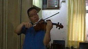 Calvin Lee random practice of Mendelssohn Violin Concerto Movement #3 with music minus one