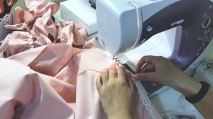 Как сделать рюши из ткани для конверта на выписку