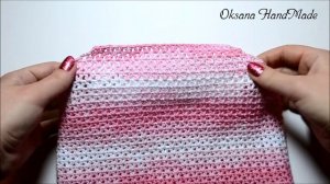 Майка топ крючком. Мастер класс. Tank top crochet