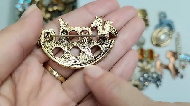 110. Новая посылка с винтажной бижутерией! Распаковка смешанного лота, часть 1