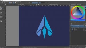 How to make a (.svg) vector Logo in Krita and color it