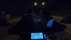 Yamaha R3 2019 от 0-180.Максимальная скорость.(Top speed)