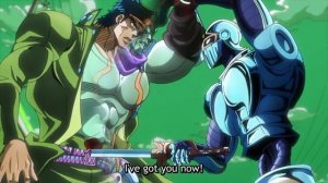 [HD] ジョジョ • JoJo: Stardust Crusaders - Jotaro vs possessed Polnareff (Anubis' defeat)