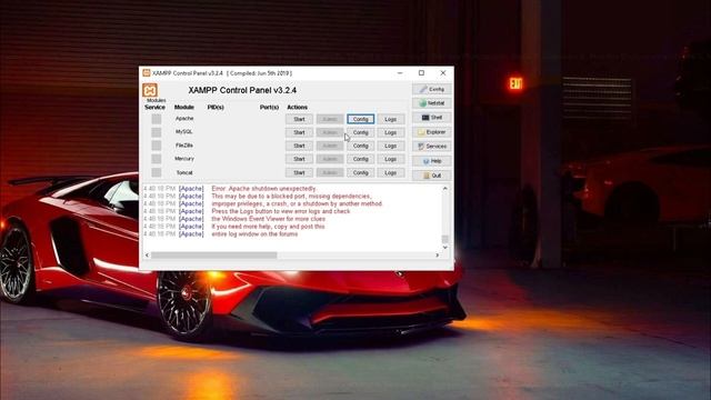 How to fix Xampp Apache shutdown unexpectedly | Xampp Apache not starting