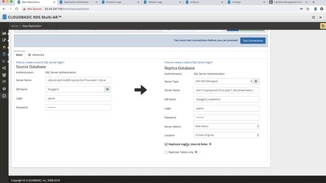 CLOUDBASIC SQL.Replica for Amazon RDS SQL Server Read Replicas (STD, ENT, WEB)