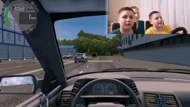 ВЗЯЛ У БАТИ МАШИНУ ПОКАТАТЬСЯ (CITY CAR DRIVING С РУЛЁМ) смотреть онлайн