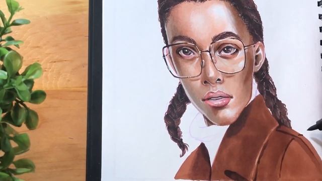 Drawing A REALISTIC PORTRAIT With MARKERS смотреть онлайн