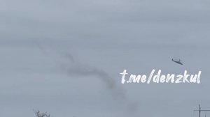 Российские Ка-52 утюжат позиции противника в районе Артемовска.