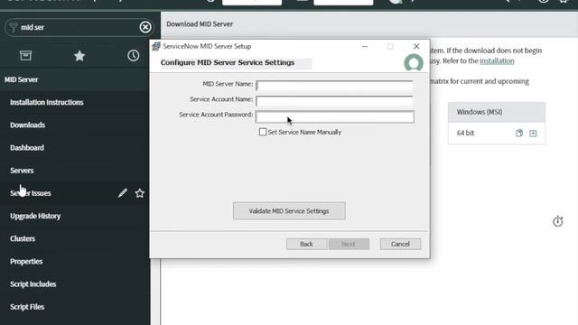MID Server Installation in ServiceNow смотреть онлайн