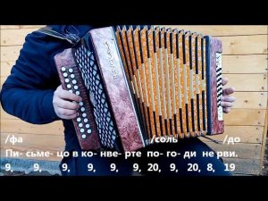 Ваше благородие... (разбор на гармони)