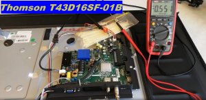 Лучший телевизор Thomson T43D16SF-01B. MainBoard: TP.S512.PB83.