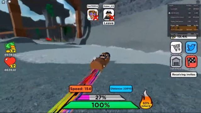 Типичный съезд с горы:Roblox sled simulator смотреть онлайн