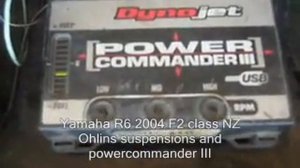 setting throttle position in a R6 with power commander III USB