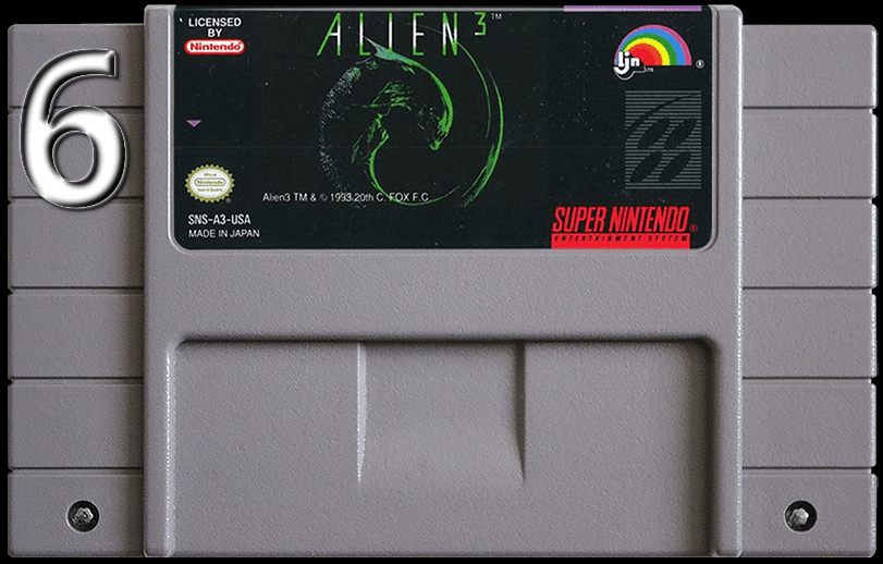 ? SUPER NES. Alien 3. Level 6