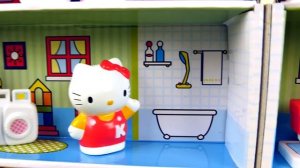 Hello Kitty и её домик - Видео с игрушками для девочек  Hello Kitty and her house