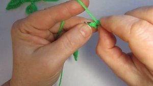 Листики (берёзка) * ирландское  кружево