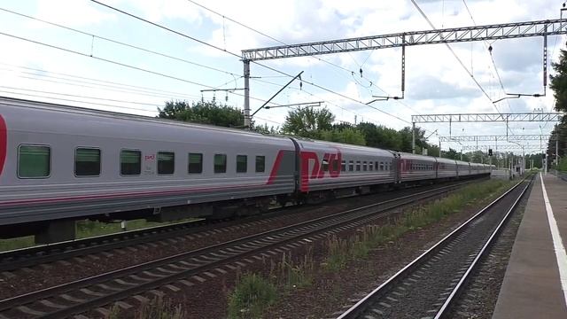 Электровоз ЧС7-089 (ТЧЭ-33) со скорым поездом №047Й Москва - Балаково. смотреть онлайн