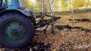 На что способен МТЗ при корчевание.Мотопомпа СССР.
