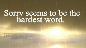 Michael Adams - Sorry Seems To Be The Hardest Word