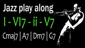 Jazz Play-along | I VI7 ii V7 turnaround | Medium Jazz Swing Trio | 120 BPM