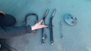 Мотоцикл Урал. Замена телескопа на маятник.