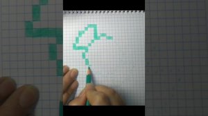 How to draw pixel art candy step by step for bigginer #pixelart #pixelartidea #satisfying