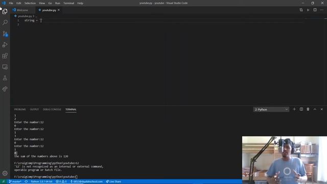 Python Beginners Tutorial | #3 - While loops and string manipulation