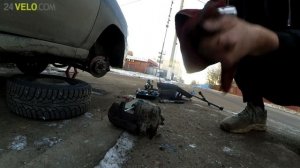 ЗАМЕНА ТОРМОЗНОГО СУППОРТА NISSAN CUBE Z10 И NISSAN SUNNY