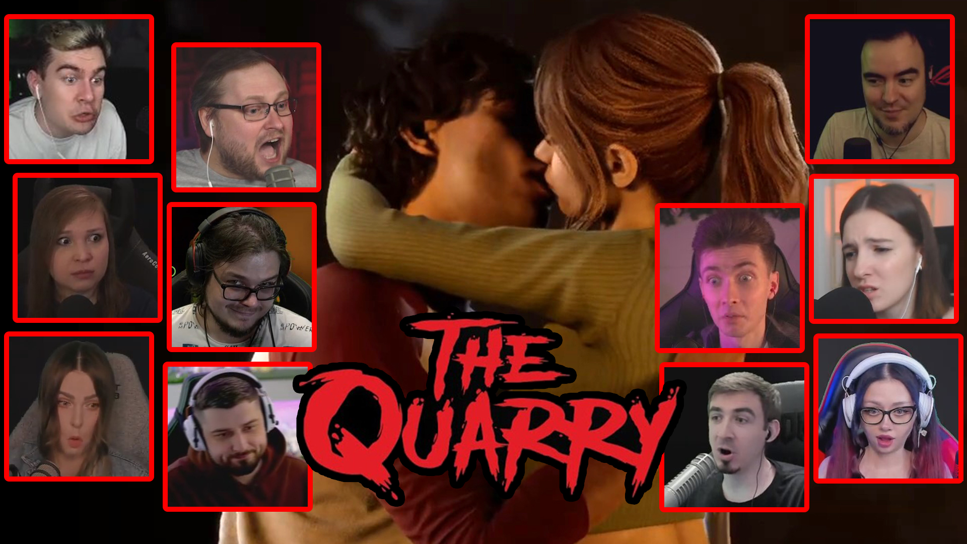 Реакция Летсплейщиков на Поцелуй Эммы и Ника в The Quarry (от разработчиков Until Dawn)