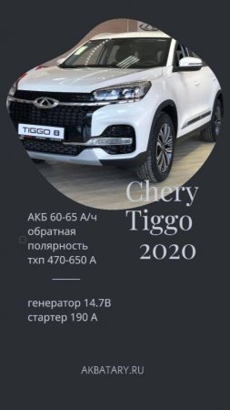 Chery Tiggo 2020 год  - что не так с аккумулятором?