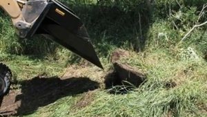 Корчеватель деревьев навесной для минипогрузчиков