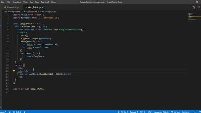 React Firebase Google Authentication смотреть онлайн