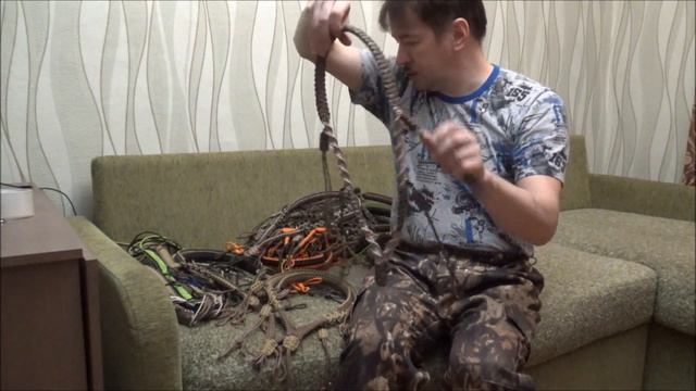 Подвесы для духовых манков и переноски для битой дичи из паракорда