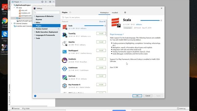 6- Scala tutorial Setup environment - Install Scala Plugin in intellij