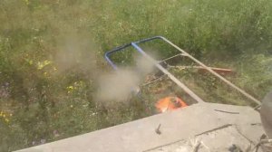 Сенокос, 2021 косим роторкой  КРН2.1 НЕФАЗ, сын помогает.