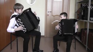 Дуэт баянистов Файзрахманов Азамат и Ергин Дмитрий