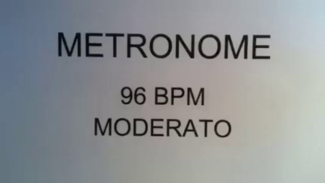 METRONOME 96 BPM MODERATO HOUR DURATION смотреть онлайн