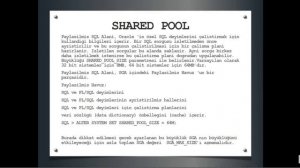 Oracle DBA : SHARED POOL nedir?