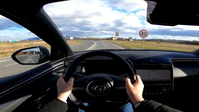 New Hyundai Tucson 2021 - POV test drive & REVIEW (1.6 T-GDi 150 HP 48V petrol) смотреть онлайн