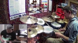 Ермаков Сергей/Егоров Сергей - Олимпиада 80 ( Д.Тухманов ) Drums/Guitar cover.