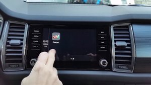Skoda KODIAQ and Apple Carplay with iPhone on Navigation system
