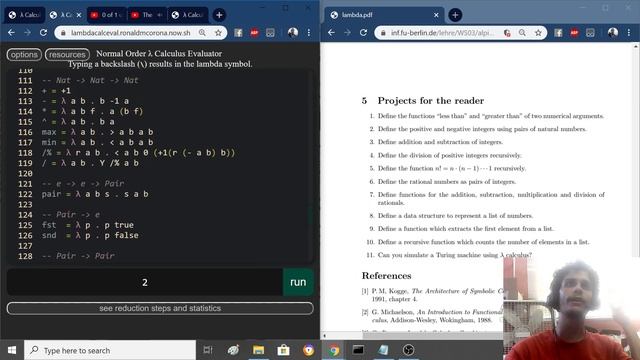 A lecture on the lambda calculus: part 2 смотреть онлайн