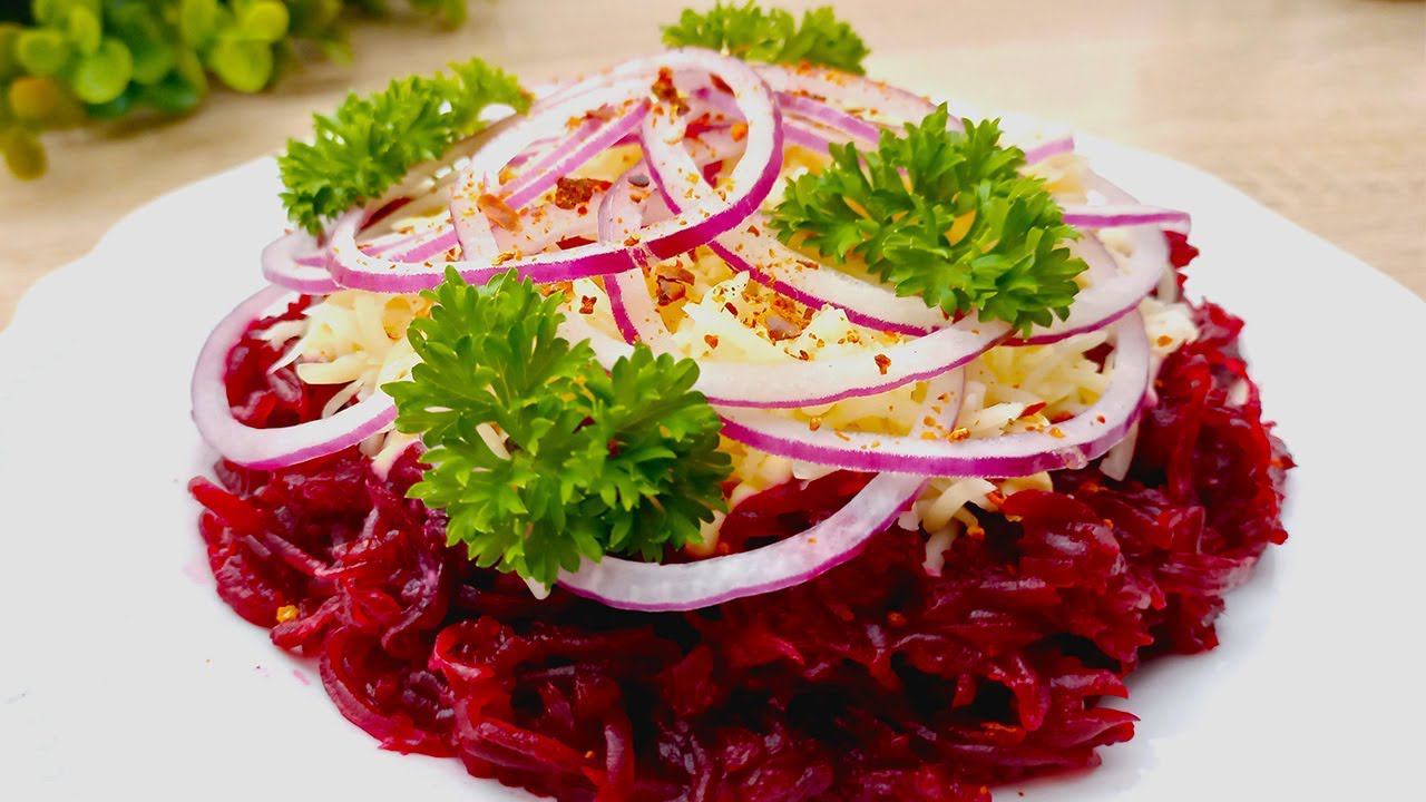 САЛАТ из свеклы! Лучшая ЗАКУСКА за 5 минут! Невероятно вкусный рецепт!  Всем понравится!