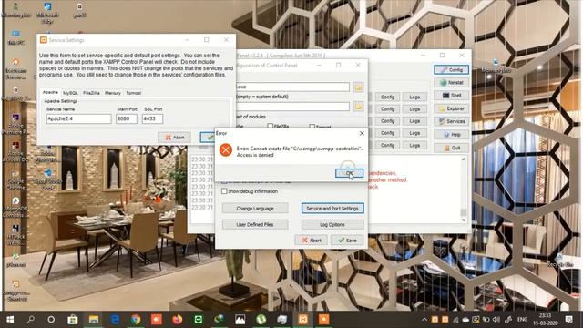 xampp error apache shutdown unexpectedly 100% Solve in Hindi смотреть онлайн