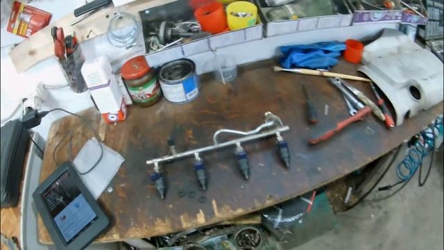 Opel Meriva диагностика и чистка форсунок. смотреть онлайн