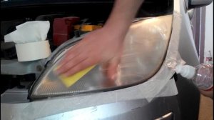Mitsubishi Colt полируем фары