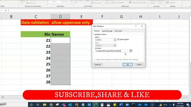 Excel data validation case sensitive | How do I make data validation case sensitive in excel смотреть онлайн