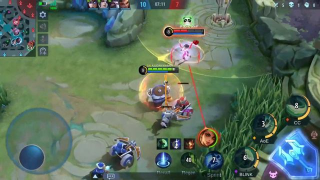 TUTORIAL AKAI SIDE LANE !! FULL GAMEPLAY !! - Mobile Legends
