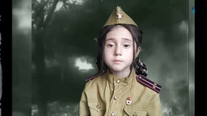 Асель Кузбекова читает стихотворение - Г. Рублев "Это было в мае на рассвете"