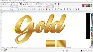 Gold text tips for graphic designers | use Corel Draw | How to create gold efect in corel